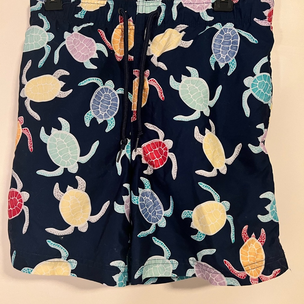 George Men's Swim Trunks with Colorful Turtle Print